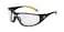 CAT Caterpillar Tread Safety Glasses Black and Yellow Clear CSATREAD100AF MediumLarge