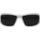 EDGE Edge TXB246 Brazeau Polarized WrapAround Safety Glasses AntiScratch NonSlip UV 400 Military Grade ANSIISEA MCEPS Compliant 504 Wide White FrameSmoke Lens