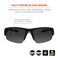 Ergodyne 52031 Skullerz Dagr Polarized Safety Sunglasses Black Frame Smoke Lens