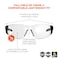 Ergodyne 59103 Skullerz SAGA Frameless Safety Glasses Anti Fog Clear Lens Matte Black