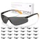 SATTRON Tinted Safety Glasses Bulk 24 Pack UV Protective Safety Sunglasses for Men Women ANSI Z871 Scratch Impact Resistant Eye Protection Ideal for Construction Shooting Lab