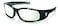 MCR Safety Crews SR119AF Swagger Brash Look Polycarbonate Dual Lens Glasses with Polished Black Frame Clear Mirror Antifog Lens