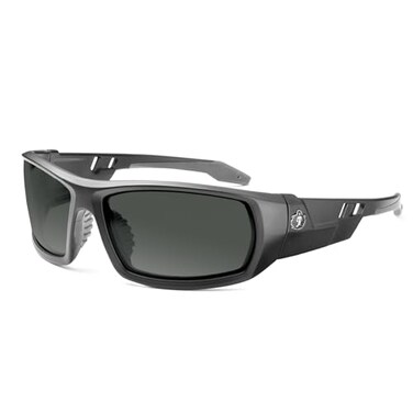 Ergodyne Skullerz Odin Safety Glasses Matte Black Anti Fog Smoke Lens