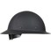 Dynamic WolfJaw Fiberglass Full Brim Hard Hat with Wheel Ratchet Black