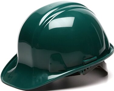 Pyramex Safety Products HP14035 Sl Series 4 pt Snap Lock Suspension Hard Hat Green