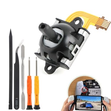 YWLRONG Left Joystick for PS5 PortalPSVR2 Hall Effect Joysticks Replacement for PlayStation Portal Remote Player VR2 Controller 3D Analog Stick Module Thumbsticks Accessories with Repair Tools