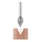 SpeTool Carbdie Tip V Groove CNC Engraving Bit Router Bit CNC Woodwork Tools 60 Deg 12 Inch Cutter with 14 Inch Shank