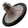EDiamondTools 1 Demi Bullnose Diamond Hand Profile Wheel for Granite Marble and Stone 4050 Grit 5811 Arbor