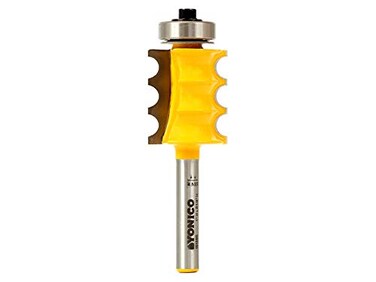 Yonico YONICO Furniture Molding and Trim Router Bits 18Inch Radius Triple Bead 14Inch Shank 16159q