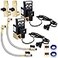 Bonuci 2 Sets Electronic Drain Valve Kit Automatic 110V Timed Tank Drain Water Valve for Air Compressed Separating