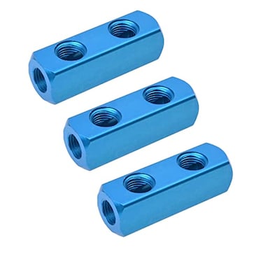 It Works 2 Way 5 Port Manifold Block Splitter14 Pneumatic Air Hose Inline Fitting for Air Comrpessor Portable Air TankAluminum Air Hose Inline Manifold Block Splitter 3 Pcs