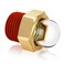 Boltigen 12 NPT Hex Head Domed Oil Sight Glass Brass Bulls Eye Sight Glass Liquid Level Gauge Oil Indicator Window for Air Compressor Gearbox Tank