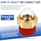Boltigen 12 NPT Hex Head Domed Oil Sight Glass Brass Bulls Eye Sight Glass Liquid Level Gauge Oil Indicator Window for Air Compressor Gearbox Tank