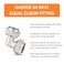 GASHER 2PCS Elbow Fitting 34 Tubing BrassNickel Plated 90 Degree Street Elbow For Compressed Air Tube System