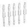 GASHER 5PCS Adjustable Pocket Air Blow Gun with 14 IM Type Plug