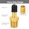GODESON 14 NPT Tank Valve AntiCorrosion Brass Schrader Valve with 14 Male NPTUsing with Air Compressor TanksPack of 4