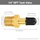 GODESON 14 NPT Tank Valve AntiCorrosion Brass Schrader Valve with 14 Male NPTUsing with Air Compressor TanksPack of 4