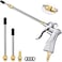 JASTIND Industrial Air Blow Gun with Brass Adjustable Nozzle 814 Inch 2 Steel Air Flow Extensions High Volume Air Tool Dust Blower Gun for Air Compressor Attachments