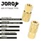 JOROY Air Compressor Hose Fittings 14 Inch Flow Size 14 Inch NPT Female Threads Size Brass Material 10 Pieces Air Coupler Set