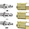 JOROY Air Compressor Hose Fittings 14 Inch Flow Size 14 Inch NPT Female Threads Size Brass Material 10 Pieces Air Coupler Set