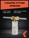 KREFINISH Air Blow Gun kit with Air Blow Gun 16ft5 Meter Long PU Air Hose Heavy Duty Cleaning with Long Nozzle Air Duster Blow Gun Kit for Air Compressor