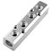 LDEXIN 4 Way Pneumatic Manifold Air Distribution Block 14 Output Port 12 Supply Port Compressed Air Manifold Pneumatic Block Air Coupler Fast Connector Silver