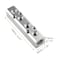 LDEXIN 4 Way Pneumatic Manifold Air Distribution Block 14 Output Port 12 Supply Port Compressed Air Manifold Pneumatic Block Air Coupler Fast Connector Silver