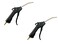 SANFU 4 Stainless Steel Elbow Air Blow Gun with 14 Brass Plug Air Tools for Air Compressor Removing Dust Cleaning2PackBlack