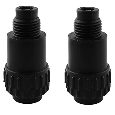 LQ Industrial Thread Oil Plug Connector 2PCS 16x15 38BSPT Male Thread Black Plastic Oil Cap Plug Air Compressor Spare Fittings