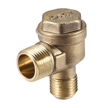 uxcell Air Compressor Check Valve 90 Degree Male Threaded Brass Connector PT38 x M14