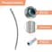 uxcell Air Compressor Exhaust Tube M16 Thread 1575 Length Compressor Hose Stainless Steel Hose Air Tube Compressor Hardware Accessories Replacement PartsFlared Mouth