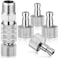 Hotop 5 Pcs Airbrush Quick Release Coupling Disconnect Adapter Kit 18 Inch Female Connectors and Male Adapters Adjustment Control Valve Airbrush Accessories for Air Compressor