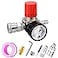Preciva Air Compressor Pressure Regulator with Dial Gauge 0175 PSI Air Gauge for Air Compressor and Air Tools Four Way Valve