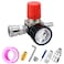 Preciva Air Compressor Pressure Regulator with Dial Gauge 0175 PSI Air Gauge for Air Compressor and Air Tools Four Way Valve