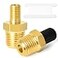 GASHER 2PCS 14 NPT Tank Valve AntiCorrosion Brass Schrader Valve with 14 Male NPTUsing with Air Compressor Tanks