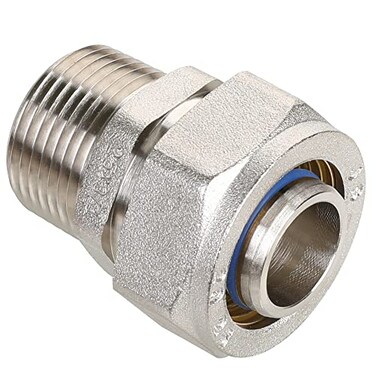 Hromee Straight Fitting for 34Inch Tubing with 34Inch Male NPT Thread Use with Air Piping System
