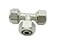 Delixike Replacement for RapidAir MaxLINE Compressed Air Piping Tee M8010 For rapid air fittings 12 npt