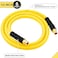 HOOTSUM 12 Inch x 6ft Hybrid Air Hose with 12 in MNPT Ends and Bend Restrictors 3PCS 12 Air Coupler and Plug Kit Air Compressor Hose Fittings and Accessories