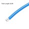 Coufce Pneumatic Tubing Pipe 18 OD PU Polyurethane Air Line Blue Nylon Air Brake Hose 328 FT