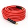 Dynamic Power DYNAMIC POWER 38 x 50 Rubber Air Hose 300 PSI Assembly with 14 Male Pipe Thread Fittings Bend Restictors Red