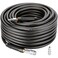 Hromee Air Compressor Hose 38 Inch x 100 Feet Hybrid Hose with Fittings 14 Industrial Universal Quick Coupler and 2PCS IM Plug Kit Black