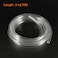 uxcell PVC Clear Vinyl Tubing 6mm14 ID 9mm OD 10ft Plastic Pipe Air Water Hose with Clamps