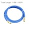 uxcell Refrigerant Charging Hose 14 SAE Thread 492Ft Length 500PSI Tube HVAC Hoses for Home Air Conditioner Refrigeration Maintenance Blue