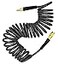 YOTOO Polyurethane Recoil Air Hose 38 Inner Diameter by 25 Long with Bend Restrictor Repairable 14 Industrial Quick Coupler and Plug Gray