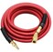 YOTOO Heavy Duty Rubber Air Hose 38Inch by 25Feet 300 PSI with 14 Industrial Swivel Solid Brass Quick Coupler Plug and Bend Restrictors Red