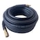 Furesn Air Hose 38 in x 100 ft Heavy Duty Lightweight Kink Resistant Hybrid Air Compressor Hose with 14 in Solid Brass Male Fittings Bend Restrictors 300 PSI 100FT Black