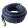 Furesn Air Hose 38 in x 100 ft Heavy Duty Lightweight Kink Resistant Hybrid Air Compressor Hose with 14 in Solid Brass Male Fittings Bend Restrictors 300 PSI 100FT Black