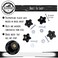 Deadwood Crafted 5 Star Knobs Kit Threaded Knob Washer Bolt with Knob Jig Knobs 4Pack