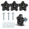 Deadwood Crafted 5 Star Knobs Kit Threaded Knob Washer Bolt with Knob Jig Knobs 4Pack