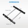 BLSGBUIDING Jointer Knife Setting Jig Metal Bars with Magnets for 48 Jointer Blades Easy Quick Install 1pack